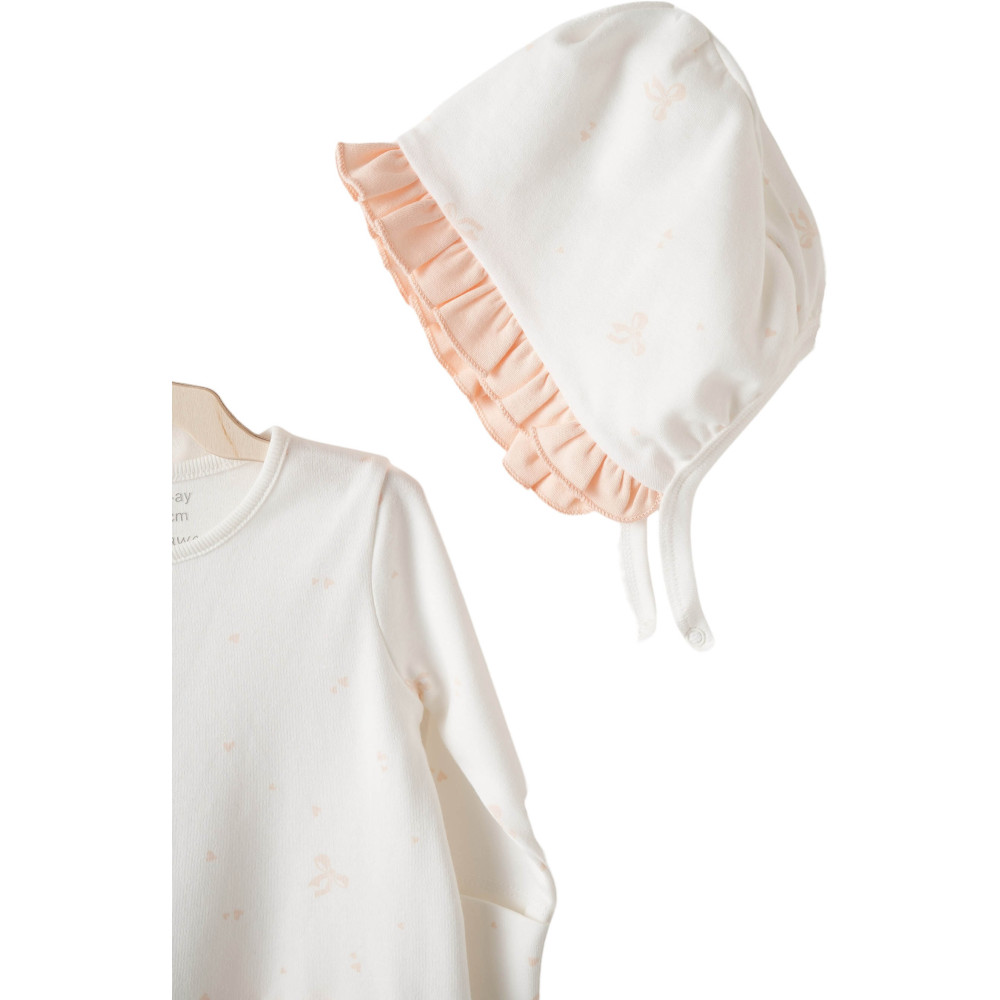 Overalls + hat, series LITTLE SWAN LOVE. (Expected on 03/25/2026)