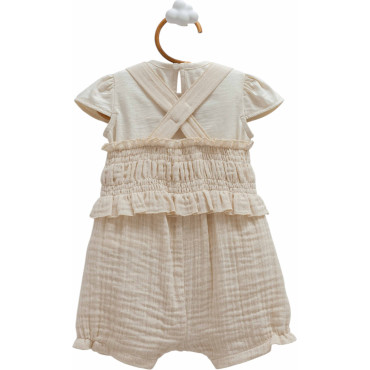 Set T-shirt+overalls, series LACE FLOWER. (Expected 30.01.2026)