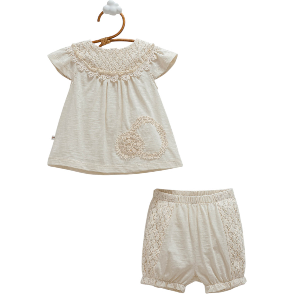 Set blouse+shorts, series LACE FLOWER. (Expected 30.01.2026)