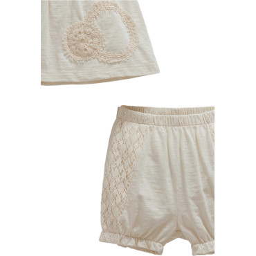 Set blouse+shorts, series LACE FLOWER. (Expected 30.01.2026)