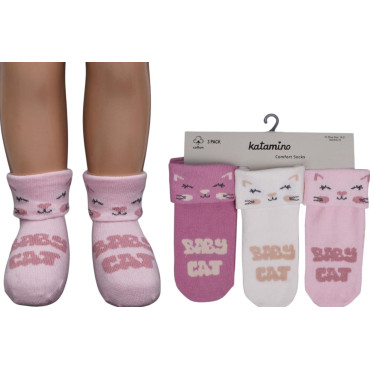 Socks cotton set 3 pairs (pack of 4 sets) Perilay
