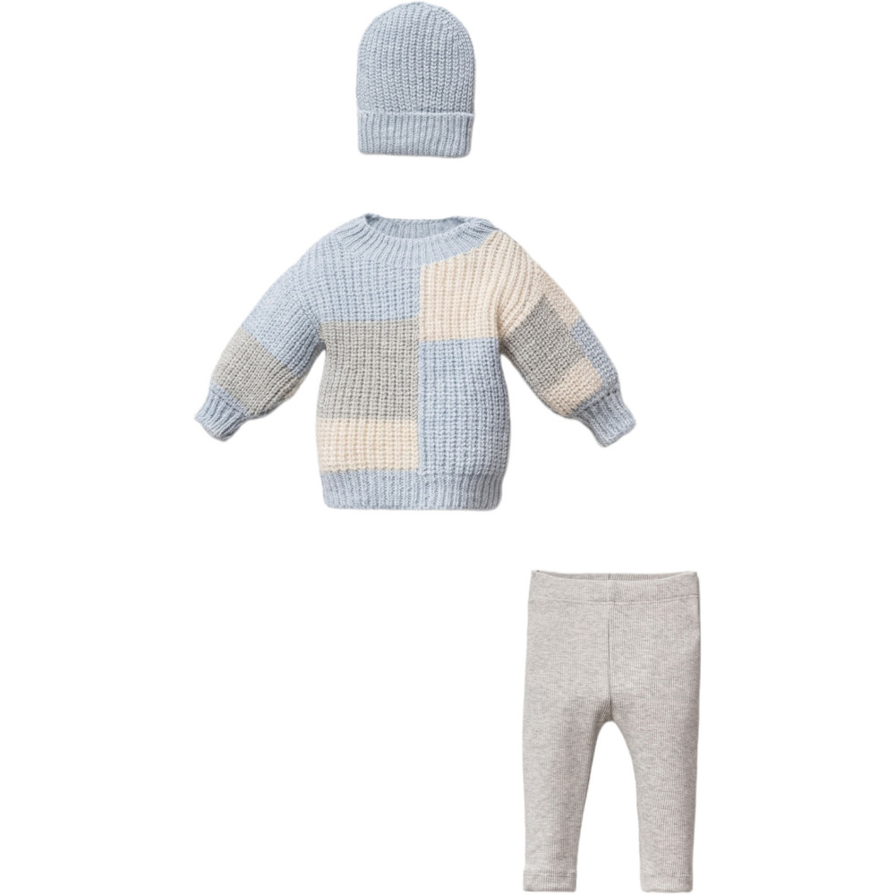 Set sweater+pants+hat