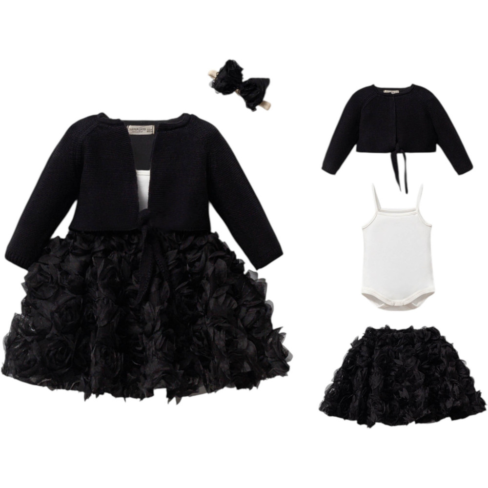 Set sweater+body+skirt+headband