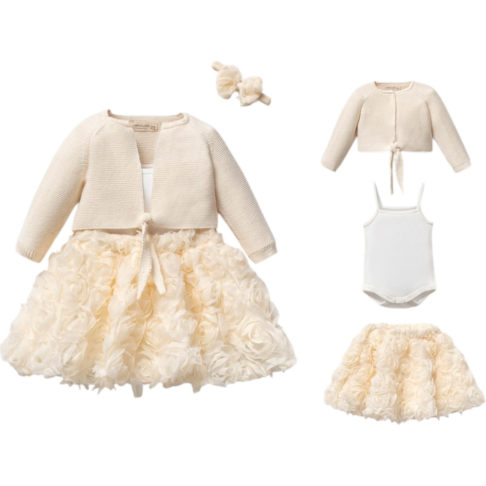 Set sweater+body+skirt+headband