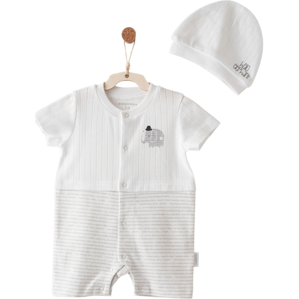 Jumpsuit + hat, series HELLO ELEPHANT. (Expected 30.01.2026)