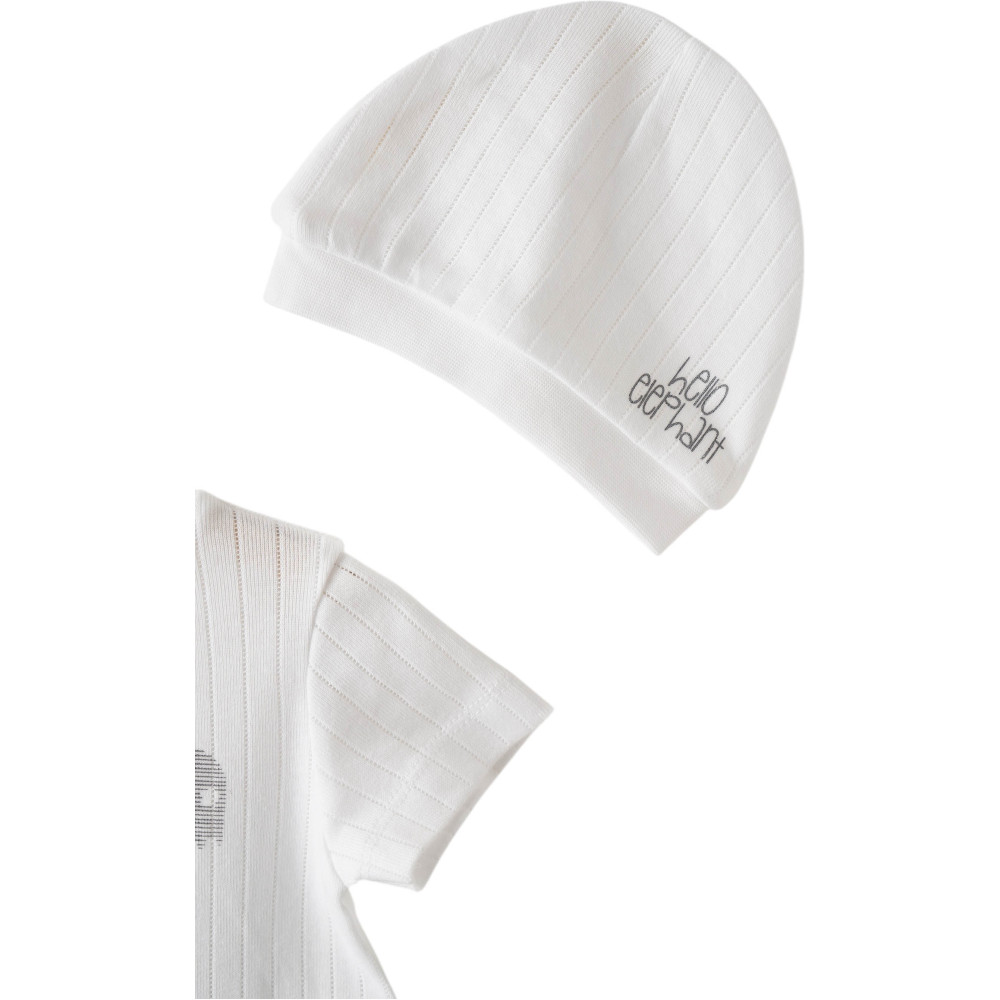 Jumpsuit + hat, series HELLO ELEPHANT. (Expected 30.01.2026)