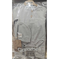 Set of bodysuit + onesie + cap, series BASIC