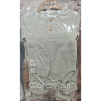 Set of bodysuit + onesie + cap, series BASIC