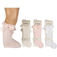 Knee high socks cotton Ponti