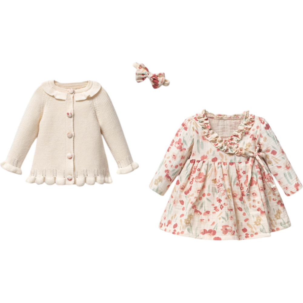 Set sweater+dress+headband