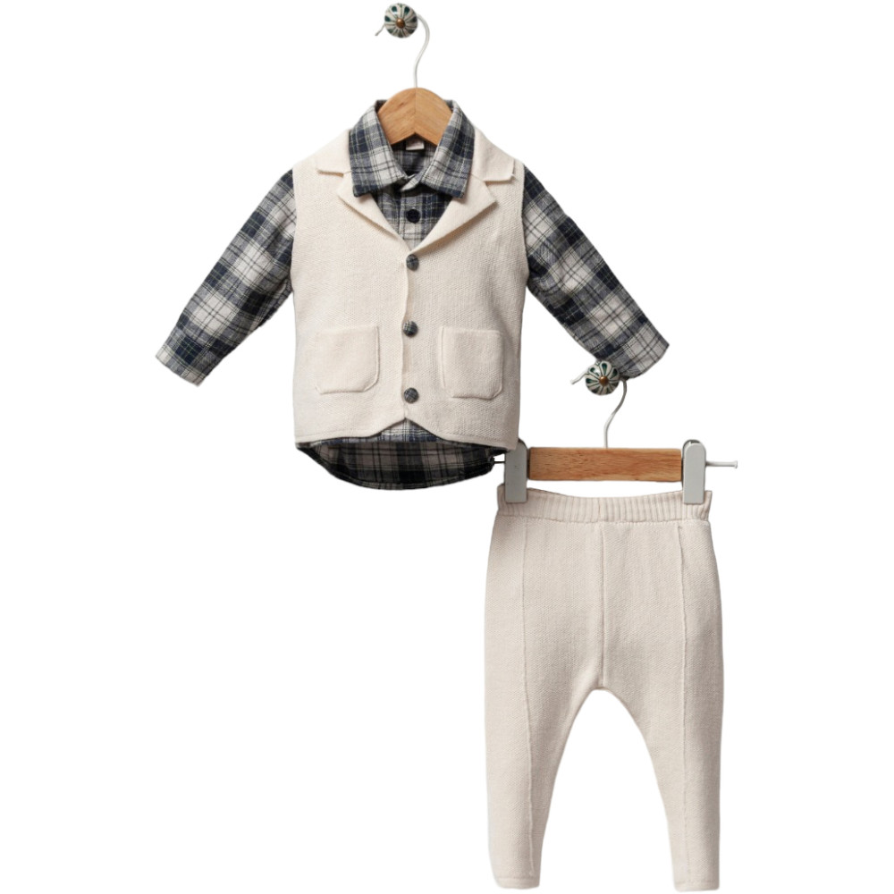 Set vest+shirt+pants