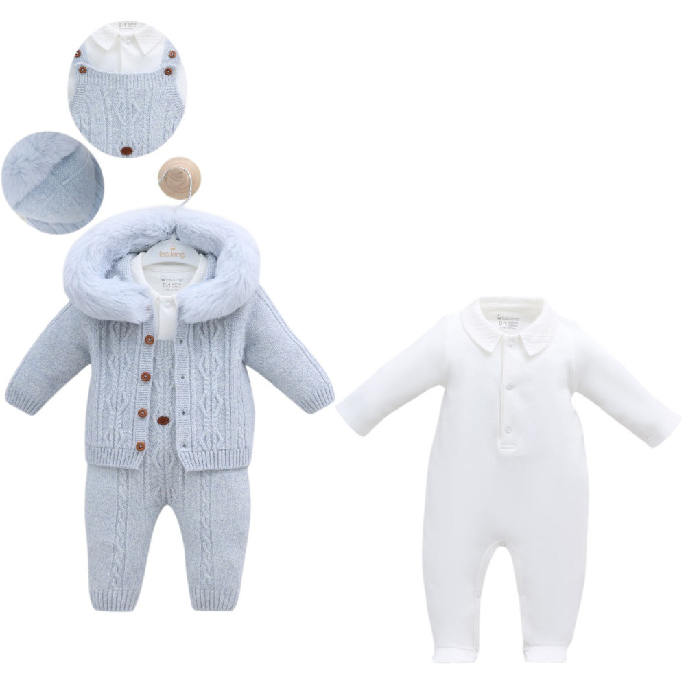 Set overalls+overalls+sweater