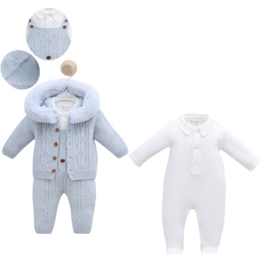 Set overalls+overalls+sweater