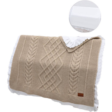 Blanket knitted+blanket cotton