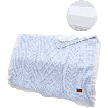 Blanket knitted+blanket cotton