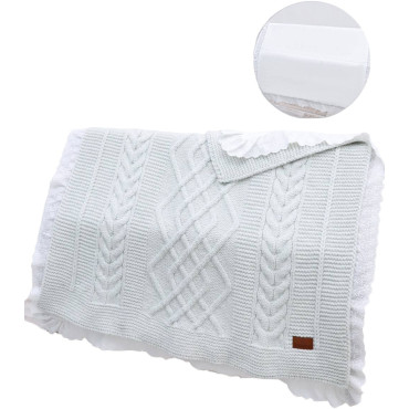 Blanket knitted+blanket cotton
