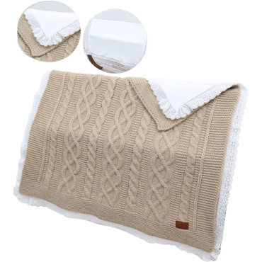 Blanket knitted+blanket cotton