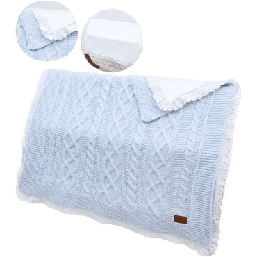 Blanket knitted+blanket cotton