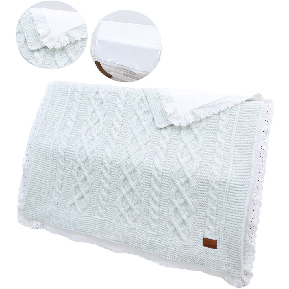 Plaid knitted + cotton plaid
