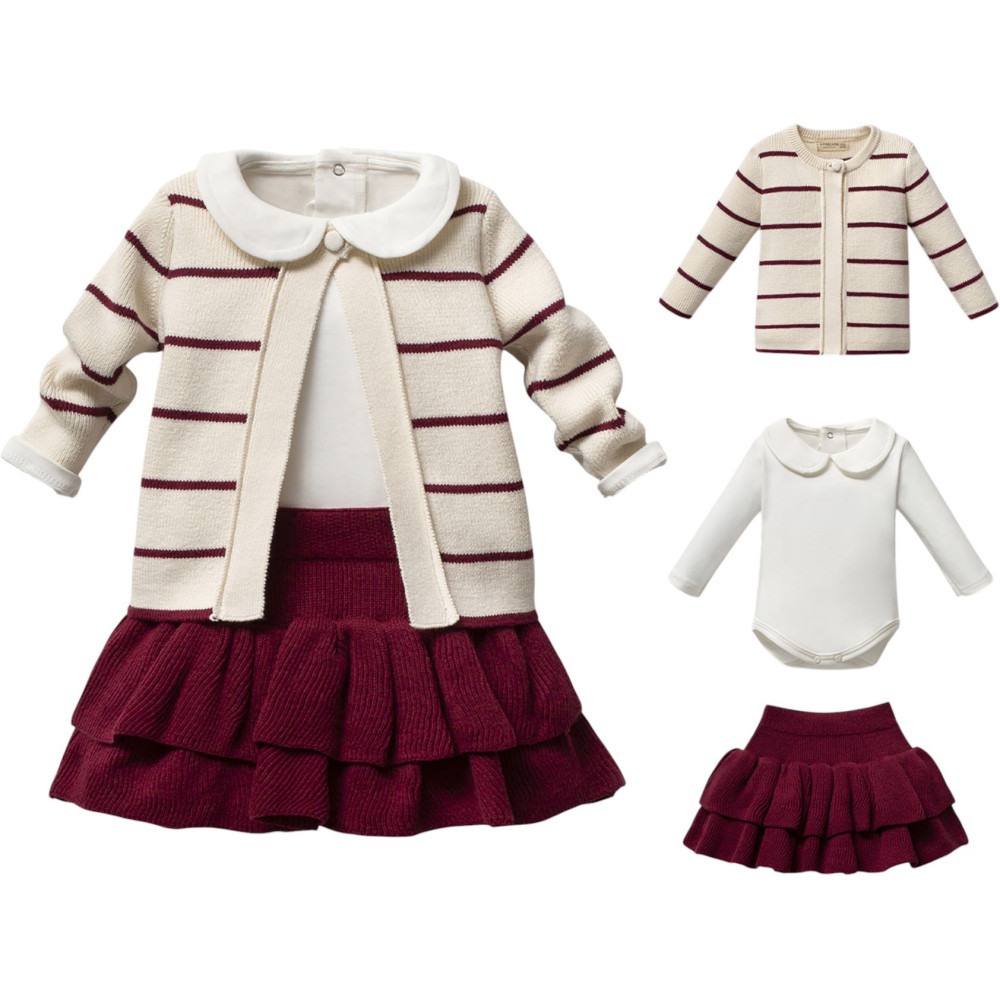 Set sweater+body+skirt