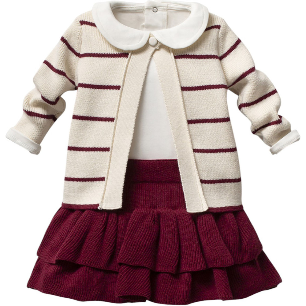 Set sweater+body+skirt