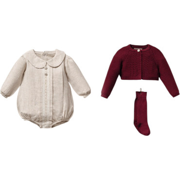 Set body+sweater+knee socks