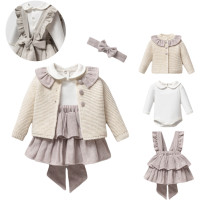 Set sweater+body+skirt+headband