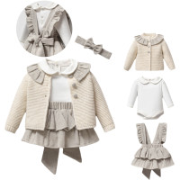 Set sweater+body+skirt+headband