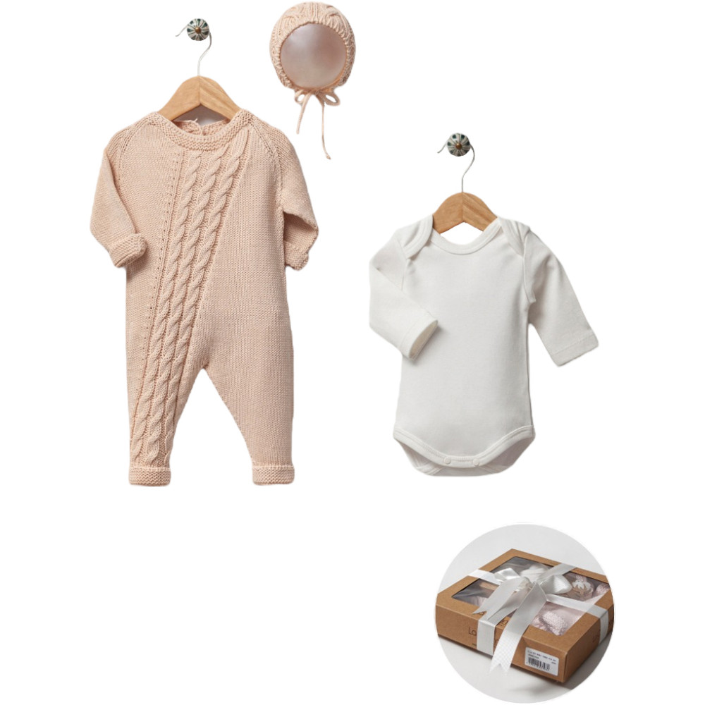 Set overalls+body+hat