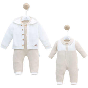 Set sweater+overalls