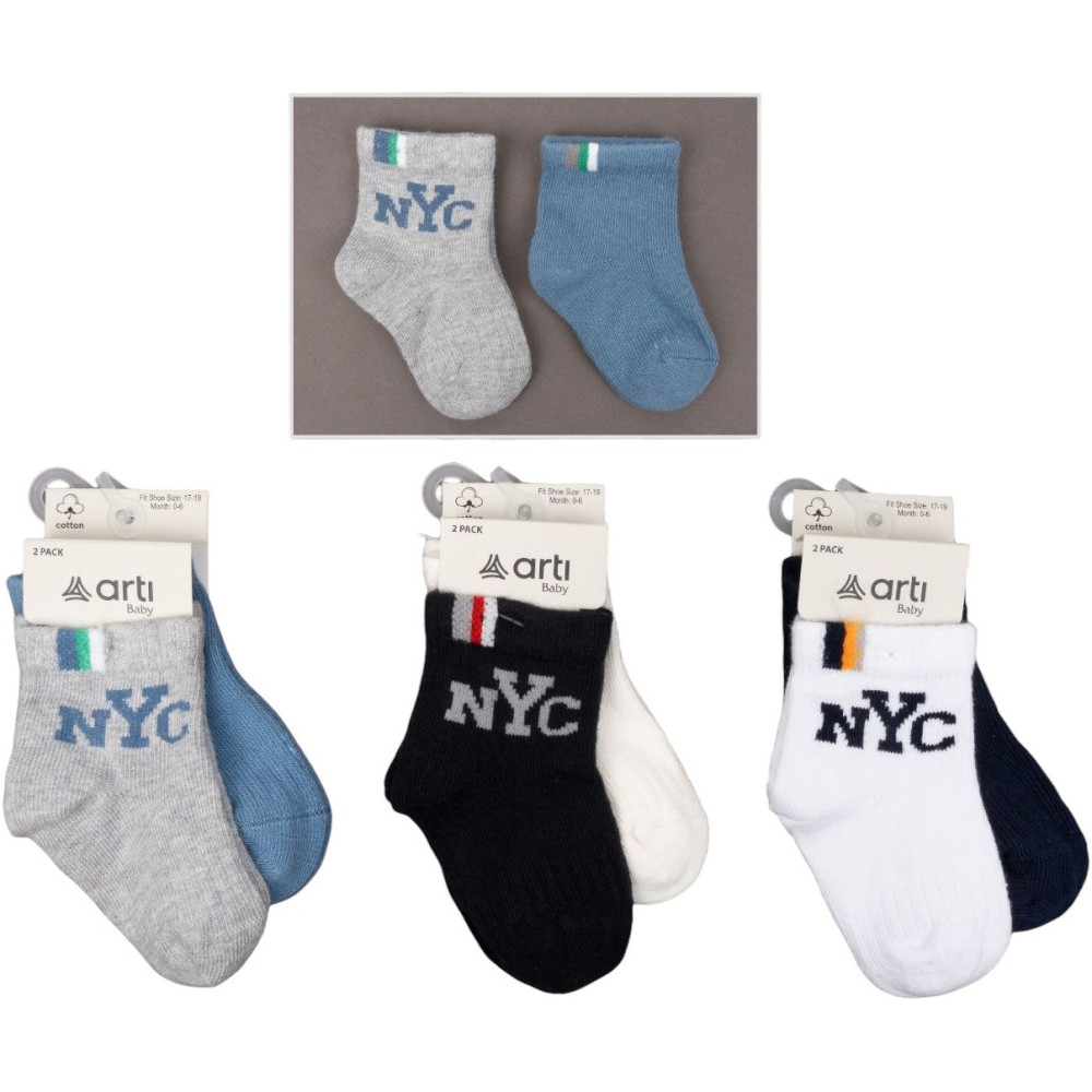 Socks cotton set 2 pairs (pack of 6 sets) Fosil