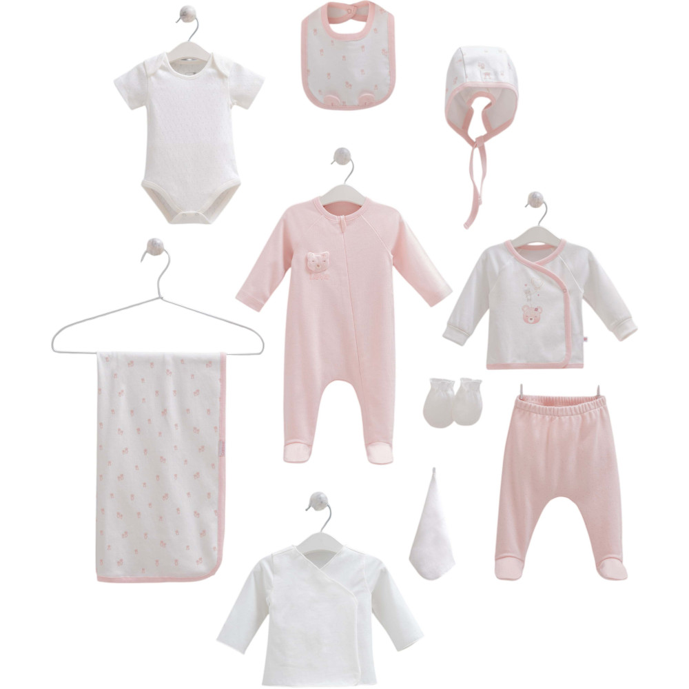Set 10 items, series NEW BORN GIRL