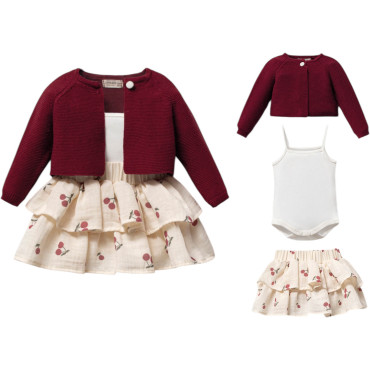 Set sweater+body+skirt