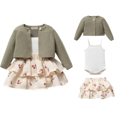 Set sweater+body+skirt