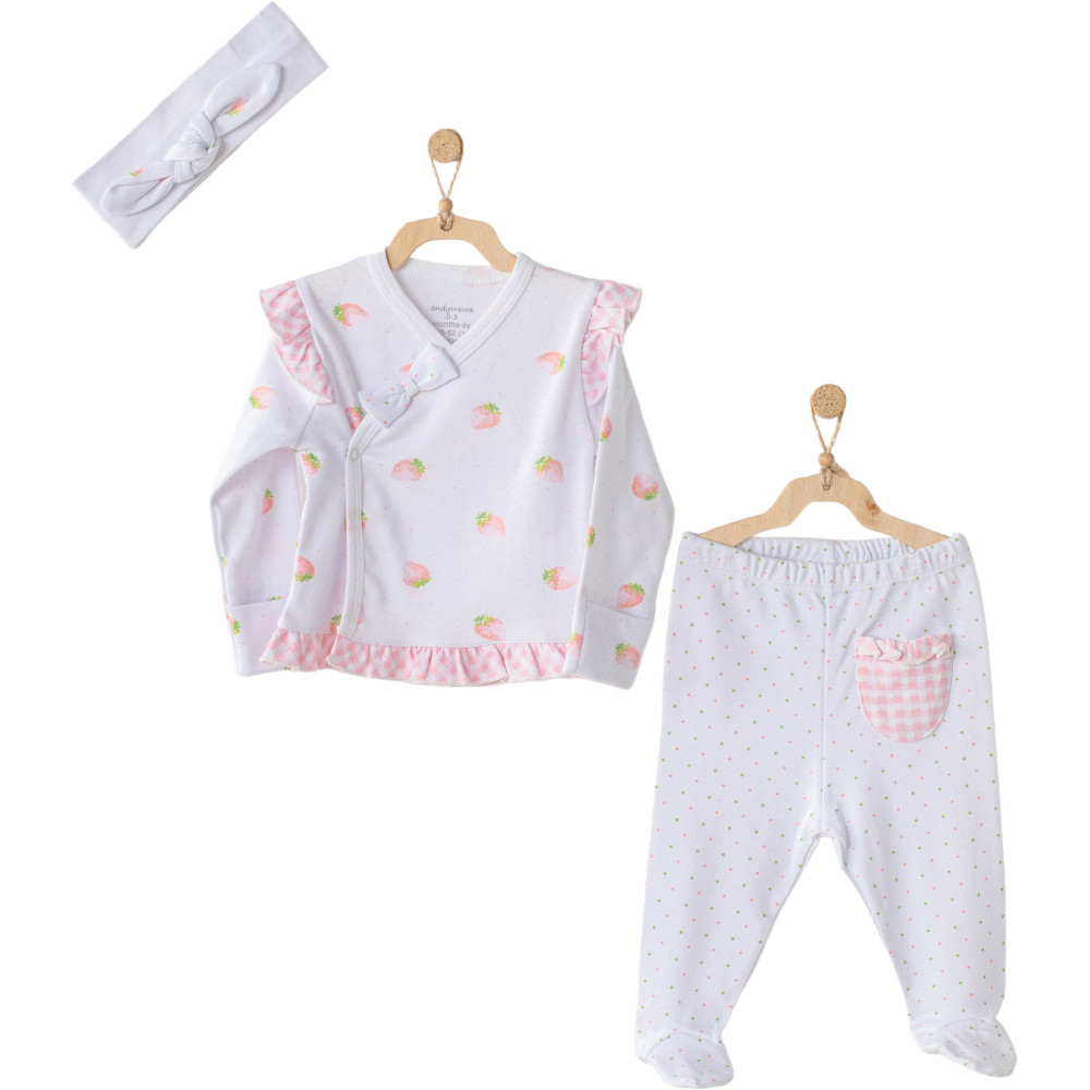 Set Loose jacket+pants+headband, series WATERMELON&STRAWBERRY