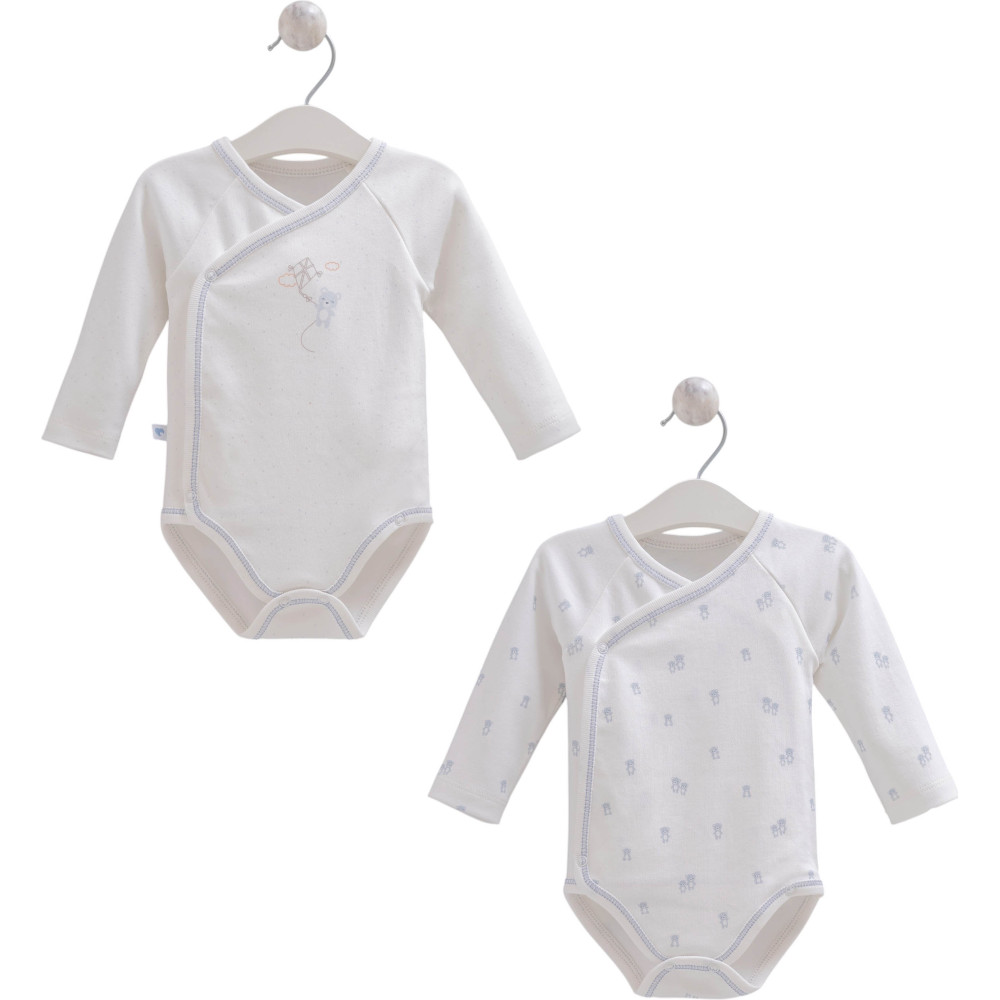 Body set 2pcs (pack of 4 sets), series NEW BORN BOY