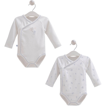 Body set 2pcs (pack of 4 sets), series NEW BORN BOY