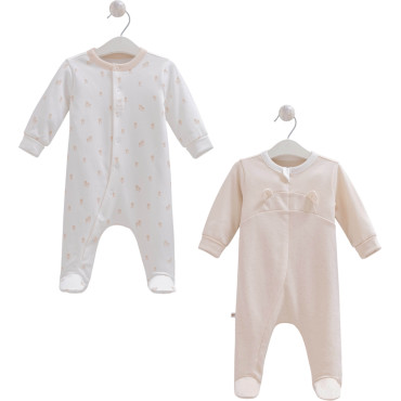 Overalls set 2pcs (pack of 2 sets), series NEW BORN BOY