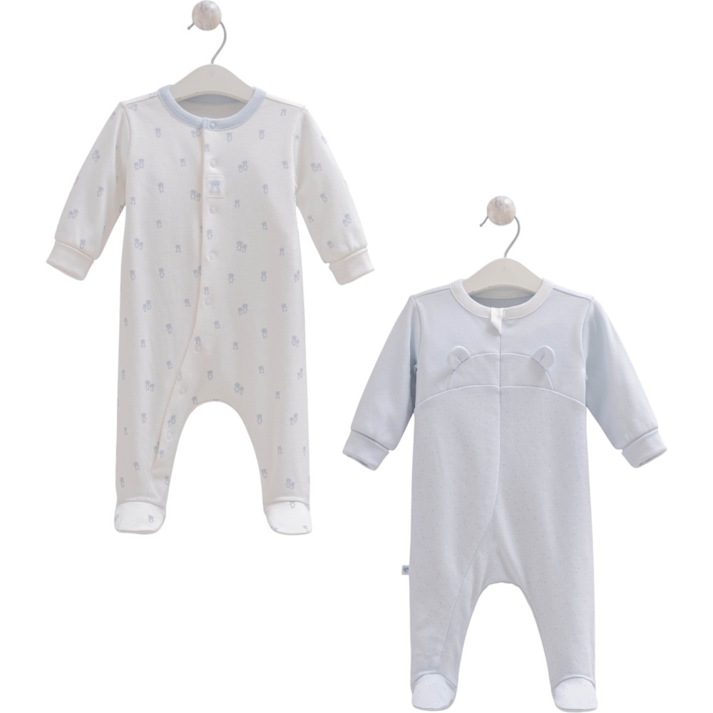 Overalls set 2pcs (pack of 2 sets), series NEW BORN BOY