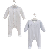 Overalls set 2pcs (pack of 2 sets), series NEW BORN BOY