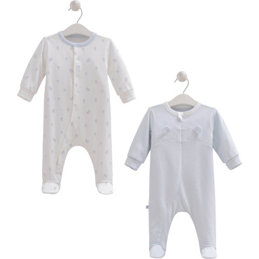 Overalls set 2pcs (pack of 2 sets), series NEW BORN BOY