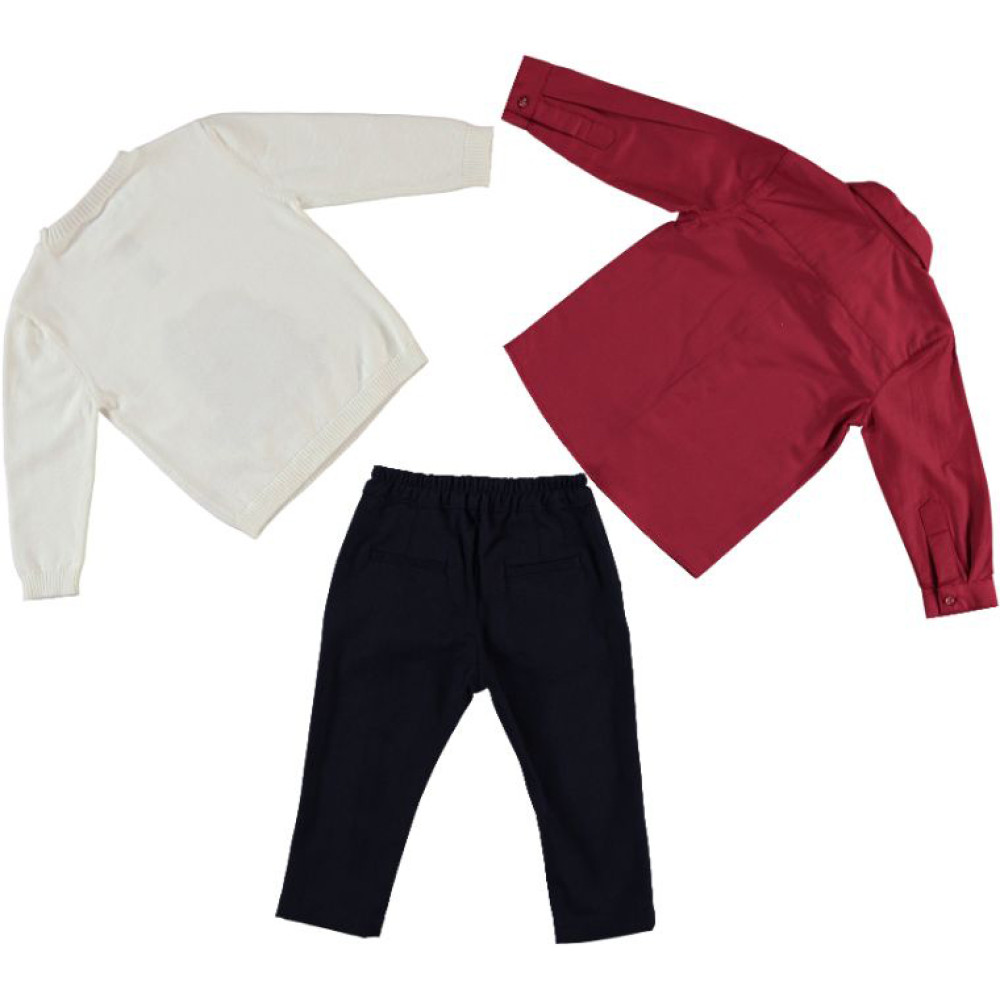 Set sweatshirt+shirt+pants