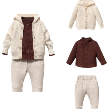 Set sweater+shirt+pants