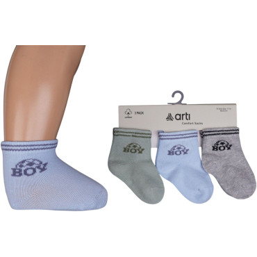 Socks cotton set 3 pairs (pack of 4 sets) Cino