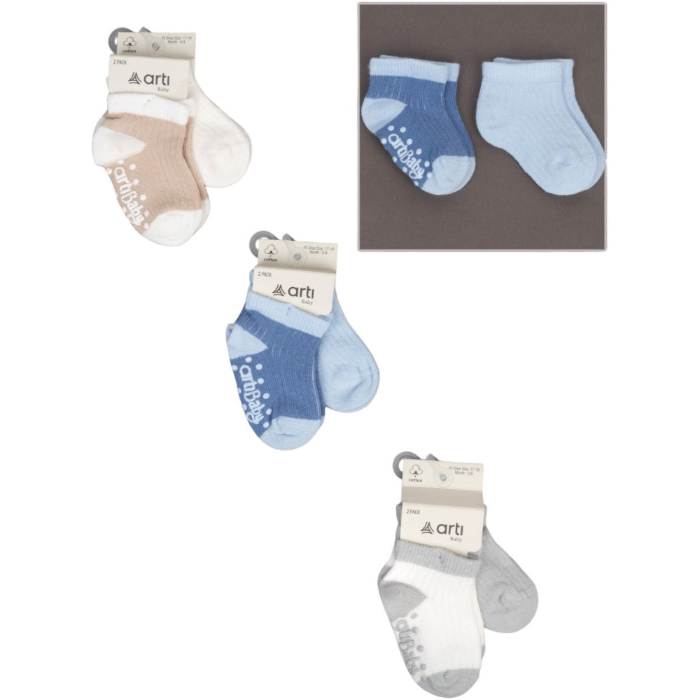 Socks low cut cotton set 2 pair (pack of 6 sets) Konfeti