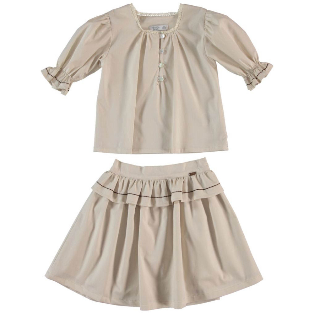 Set blouse+skirt 