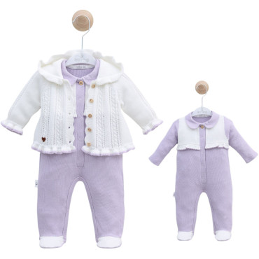 Set overalls+sweater