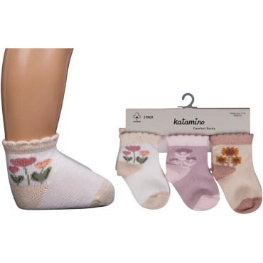 Socks cotton set 3 pairs (pack of 4 sets) Pofidik