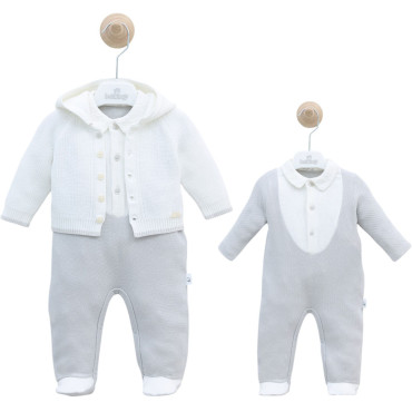 Set overalls+sweater