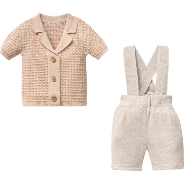 Set sweater+overallss